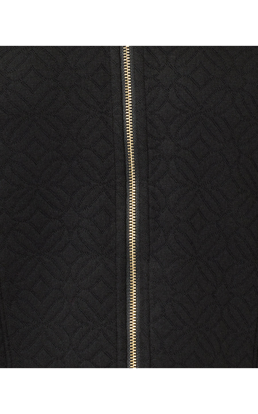 ELENI ZIP-UP | NOIR BUTTERFLY QUILTED KNIT