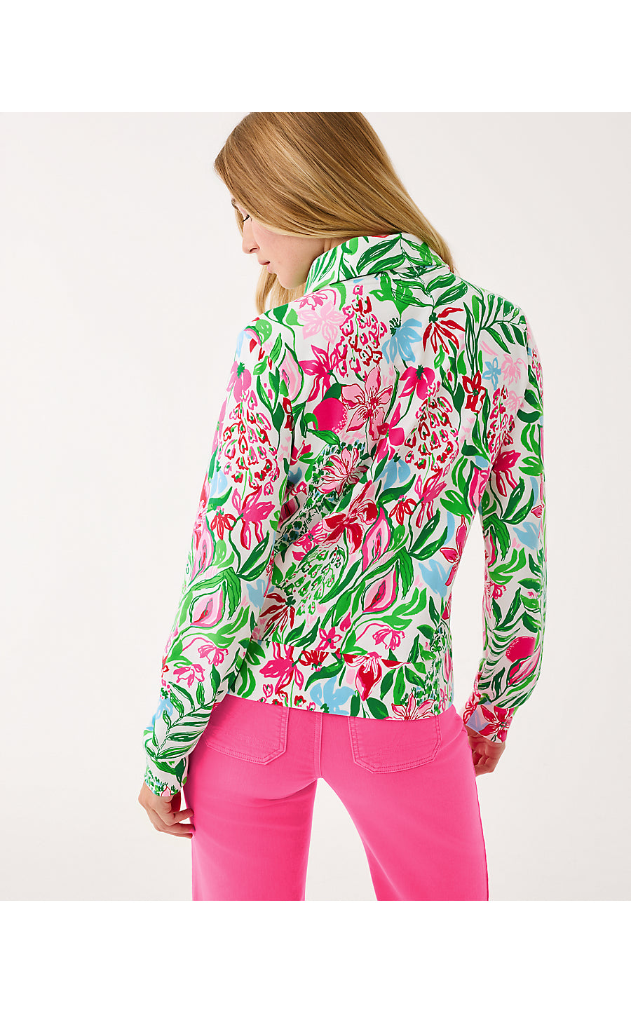 ELENI ZIP-UP UPF 50+ | MULTI GLOWING GARDENS