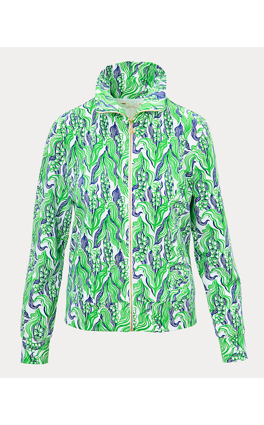 ELENI ZIP-UP UPF 50+ | PUTTING GREEN LILLY OF THE VALLEY