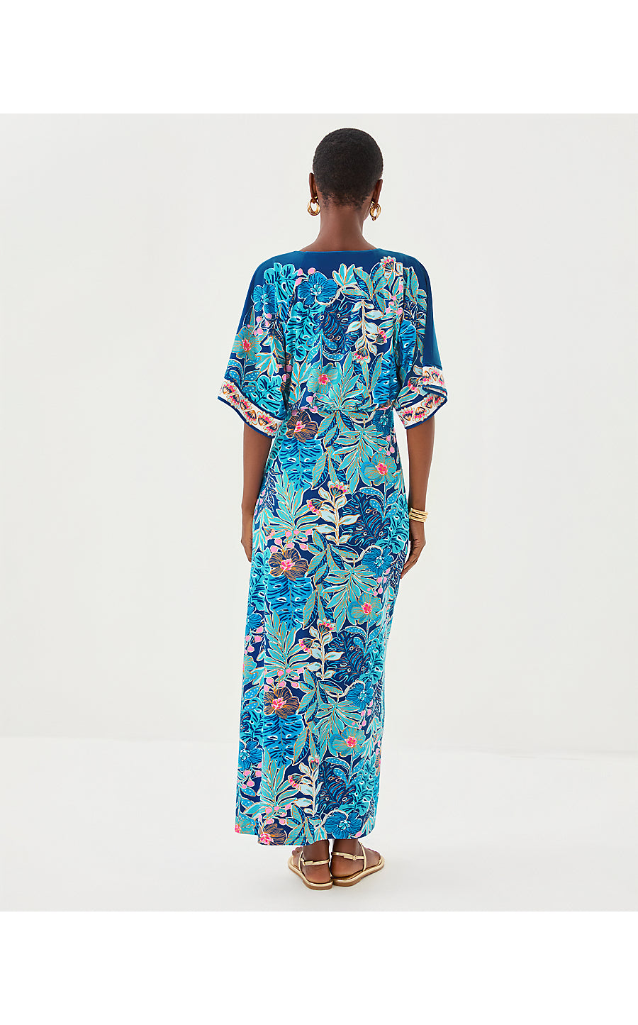 ADALYN MAXI DRESS | STARLIGHT NAVY BEST FRONDS FOREVER