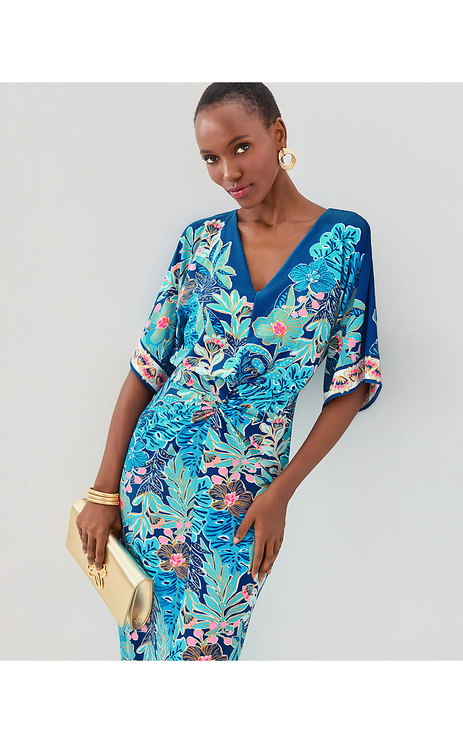 ADALYN MAXI DRESS | STARLIGHT NAVY BEST FRONDS FOREVER