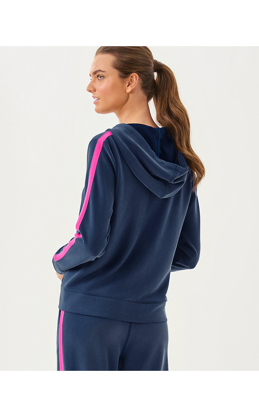 FENELLA ZIP-UP HOODIE UPF | LOW TIDE NAVY