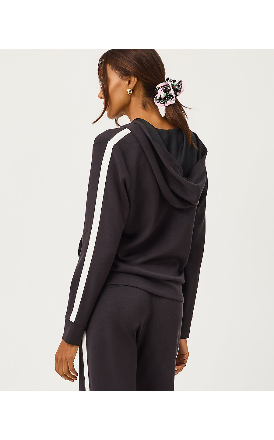 FENELLA ZIP-UP HOODIE UPF | NOIR