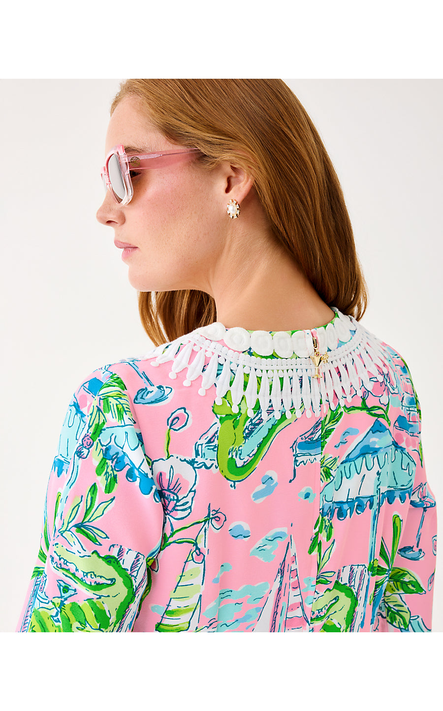 OCLEPPO MAXI CAFTAN | CONCH SHELL PINK OVERSIZED SUNNY DEE