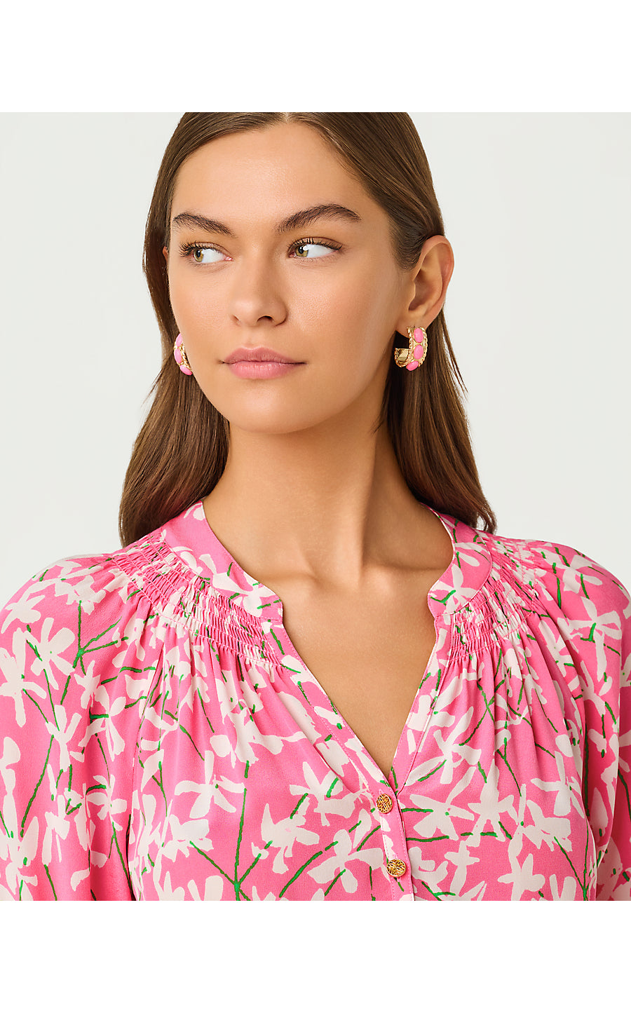ELSA SHORT SLEEVE TOP | CONFETTI PINK LIZA