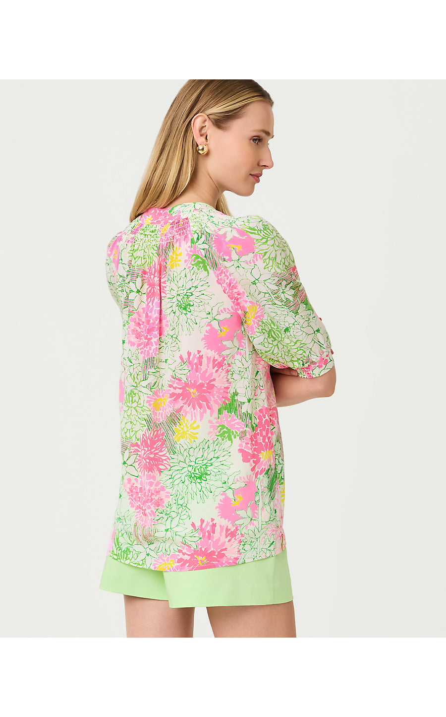 ELSA SHORT SLEEVE TOP | RESORT WHITE MUM PATCH