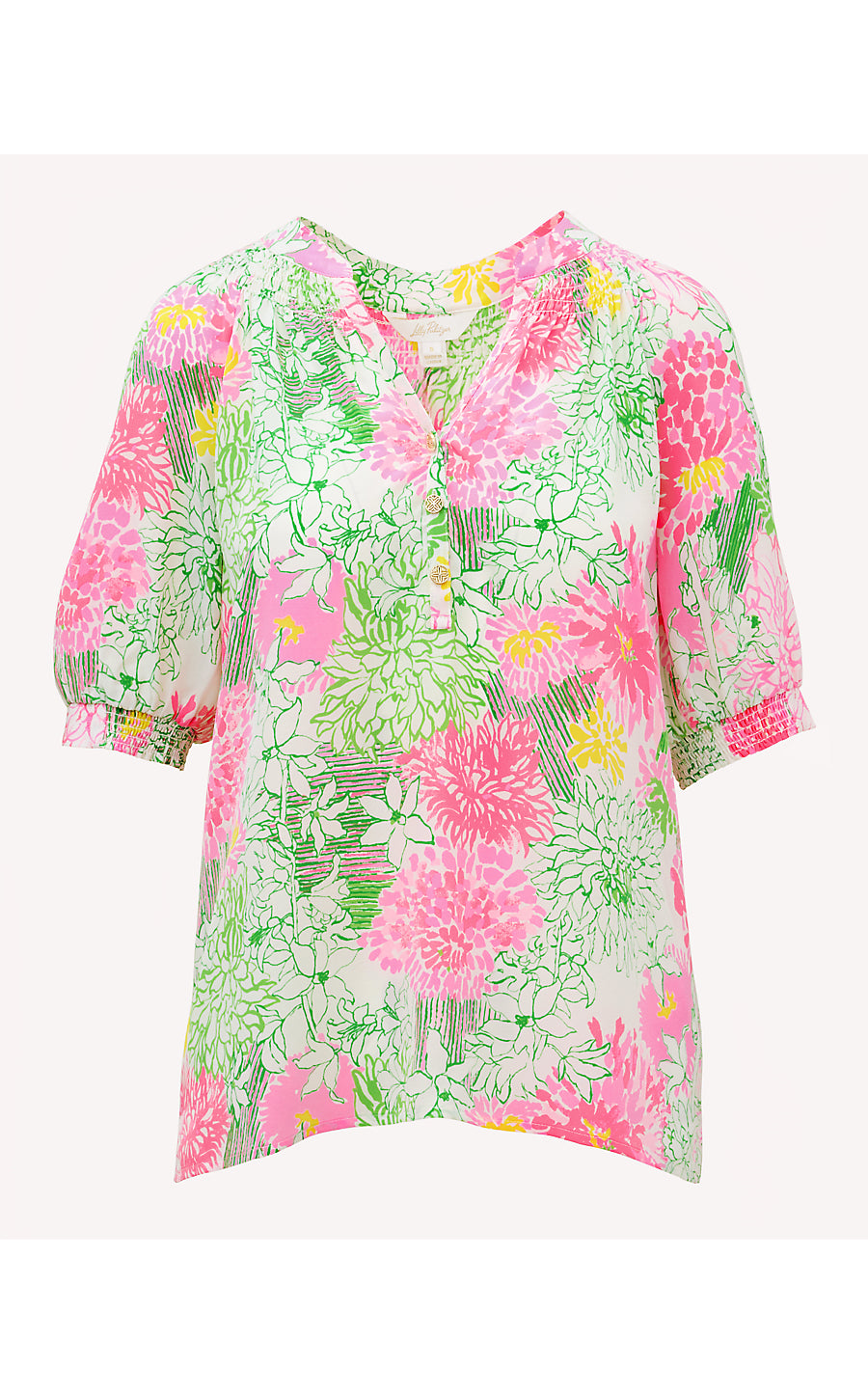 ELSA SHORT SLEEVE TOP | RESORT WHITE MUM PATCH
