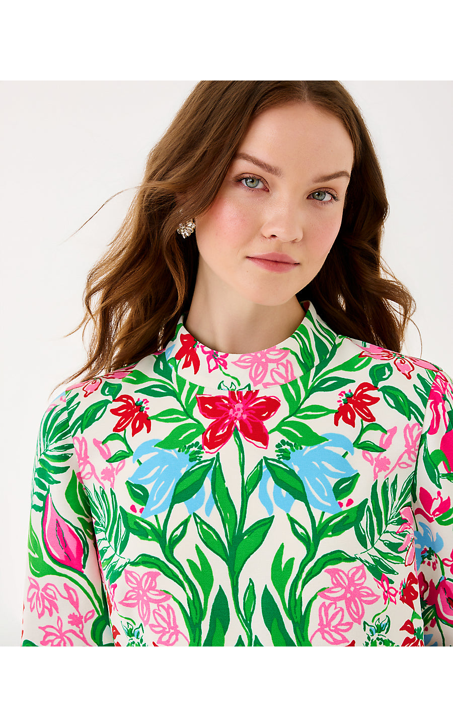 AGNES SKIRTED ROMPER | MULTI GLOWING GARDENS ENGINEERED ROMPER