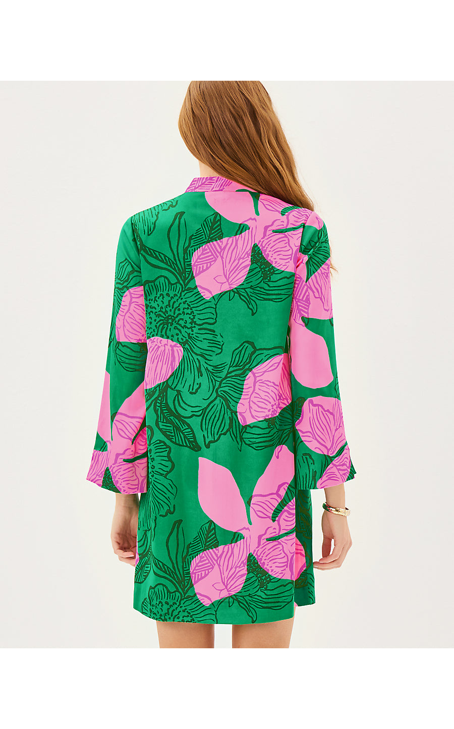IRELLA CAFTAN DRESS | KITTS GREEN OVERSIZED SUNSET SHADOWS