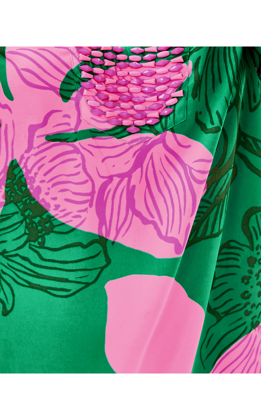 IRELLA CAFTAN DRESS | KITTS GREEN OVERSIZED SUNSET SHADOWS