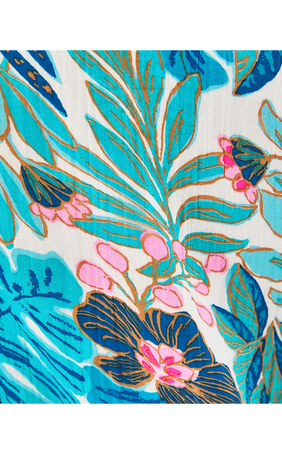 BRETT DRESS | BREEZY AQUA BEST FRONDS FOREVER