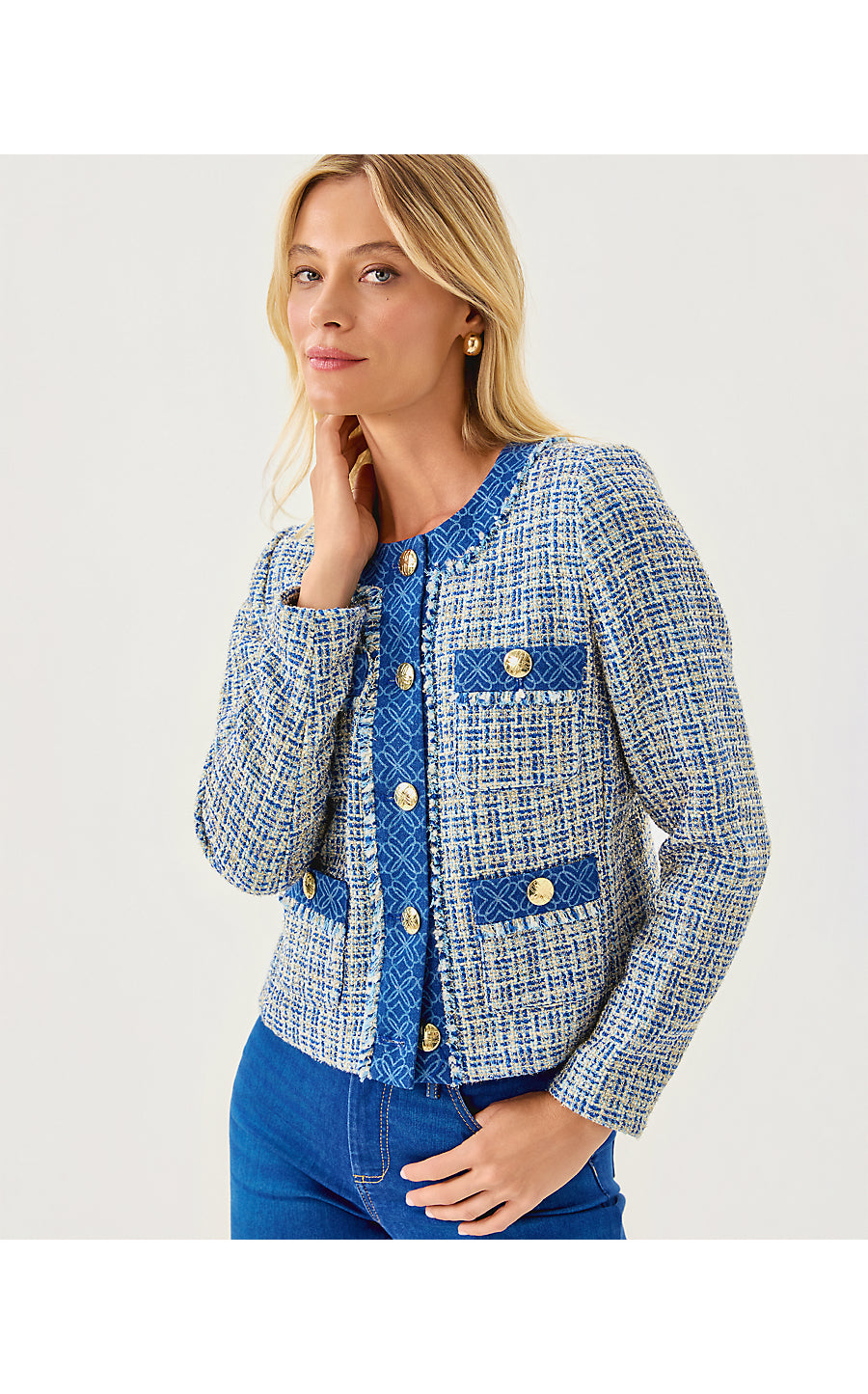 ASCENA BOUCLE JACKET | TANGIER TEAL