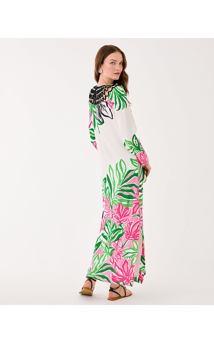 JAYCEN MAXI DRESS | COCONUT PRANCING IN THE MOONLIGHT ENGINEERED WOVEN MAXI