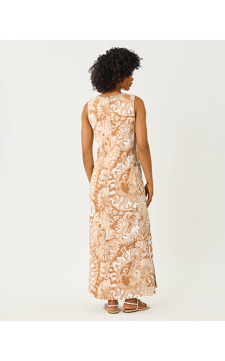 EDITA MAXI SHIFT DRESS | ICED LATTE OVERSIZED JIMS STUFF