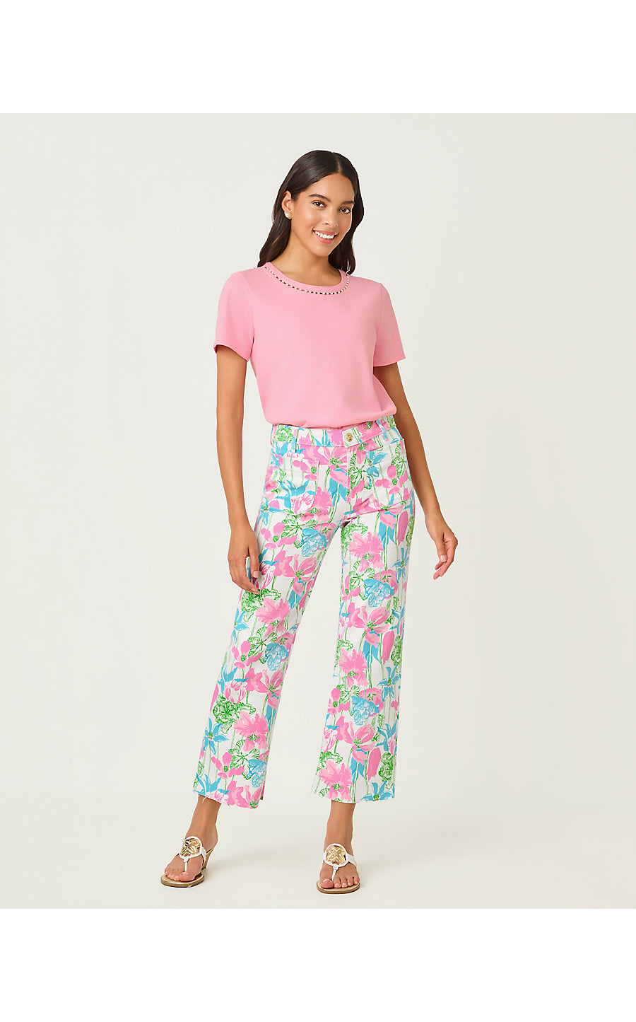 HARLEEN HIGH RISE CROP JEAN | RESORT WHITE VINEY