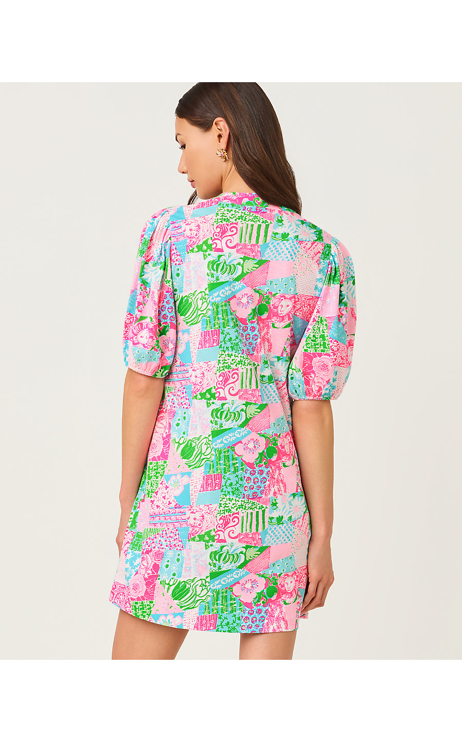 CAREY DRESS | MULTI CRAZY QUILT