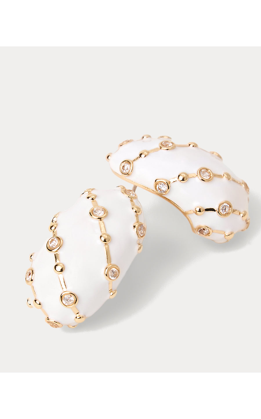 MUMBO JUMBO HOOP EARRINGS | RESORT WHITE