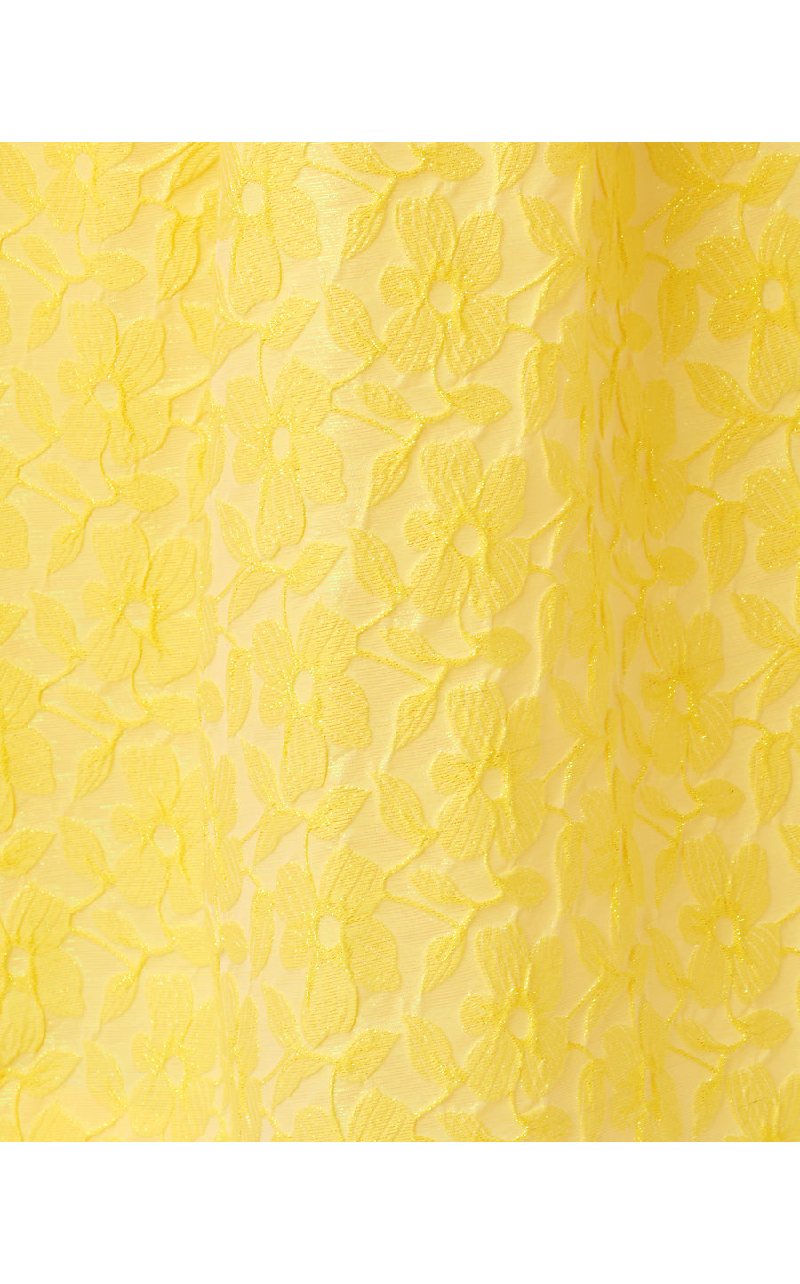 CARLINA MIDI DRESS | ESTELLE YELLOW IRIDESCENT FLORAL JACQUE