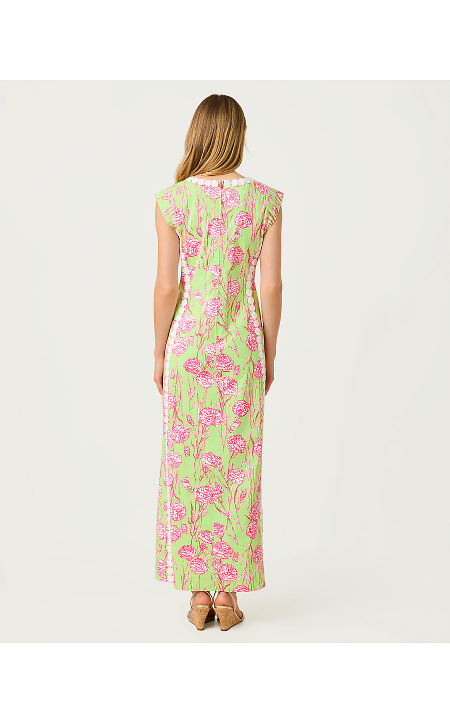ROSALENA STRETCH MAXI DRESS | PISTACHIO MACRON ALINA