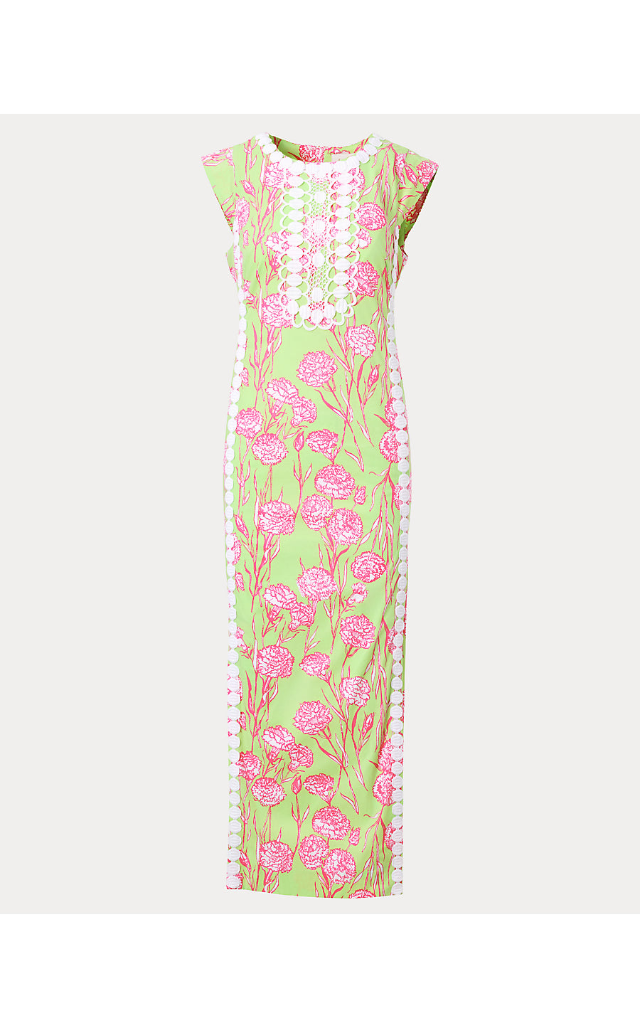 ROSALENA STRETCH MAXI DRESS | PISTACHIO MACRON ALINA