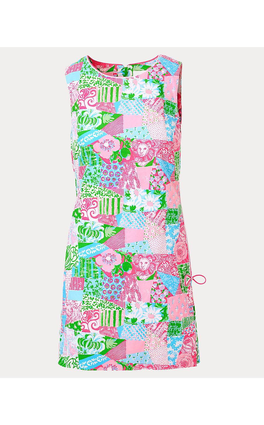 ETTIE STRETCH SHIFT | MULTI CRAZY QUILT
