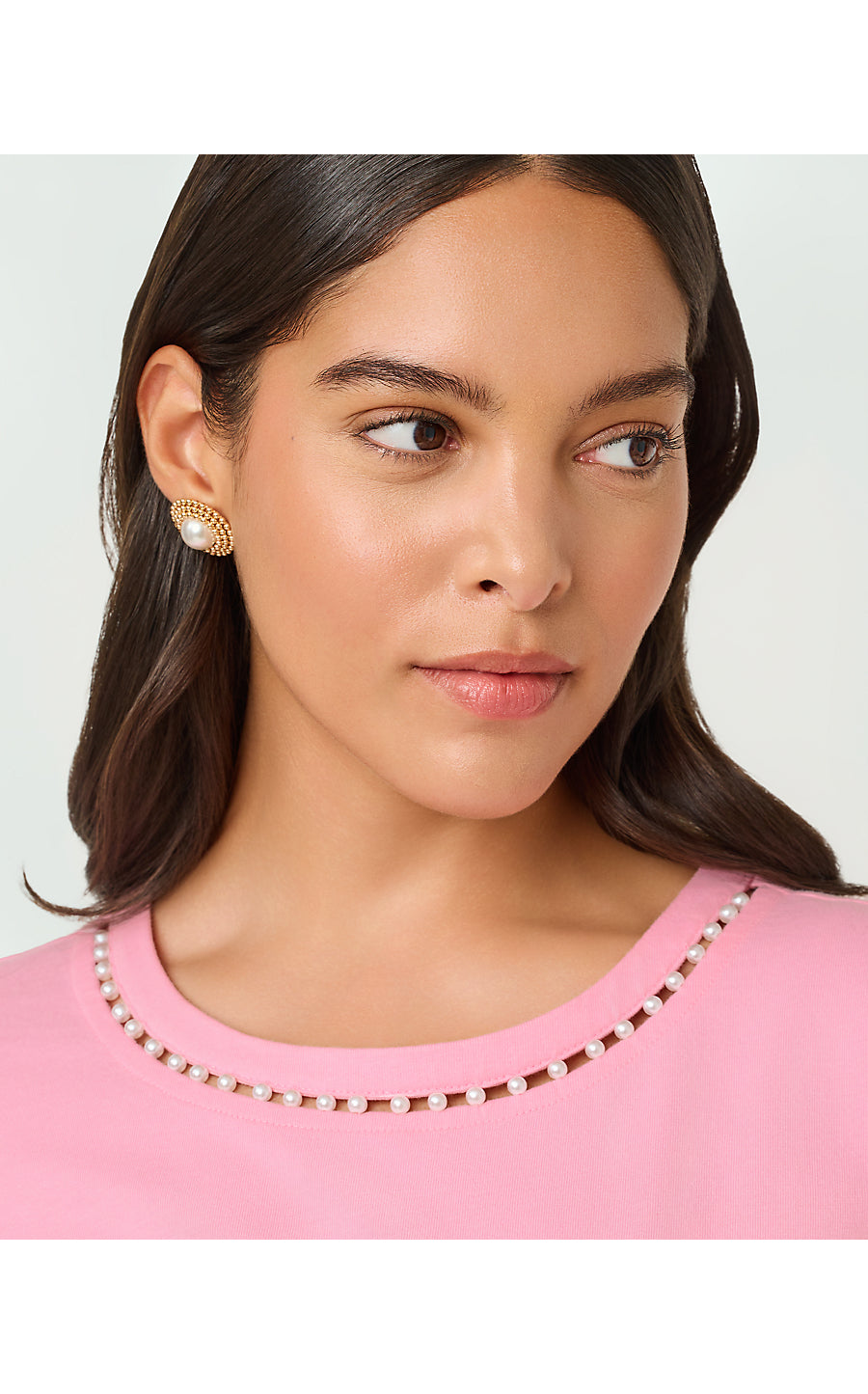 CLAIRMONT PEARL KNIT TOP | CONCH SHELL PINK