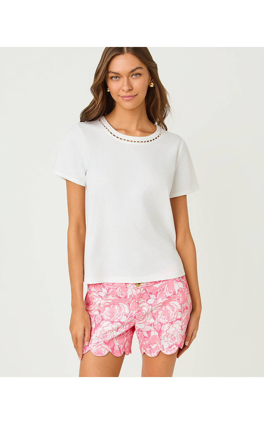 CLAIRMONT PEARL KNIT TOP | RESORT WHITE