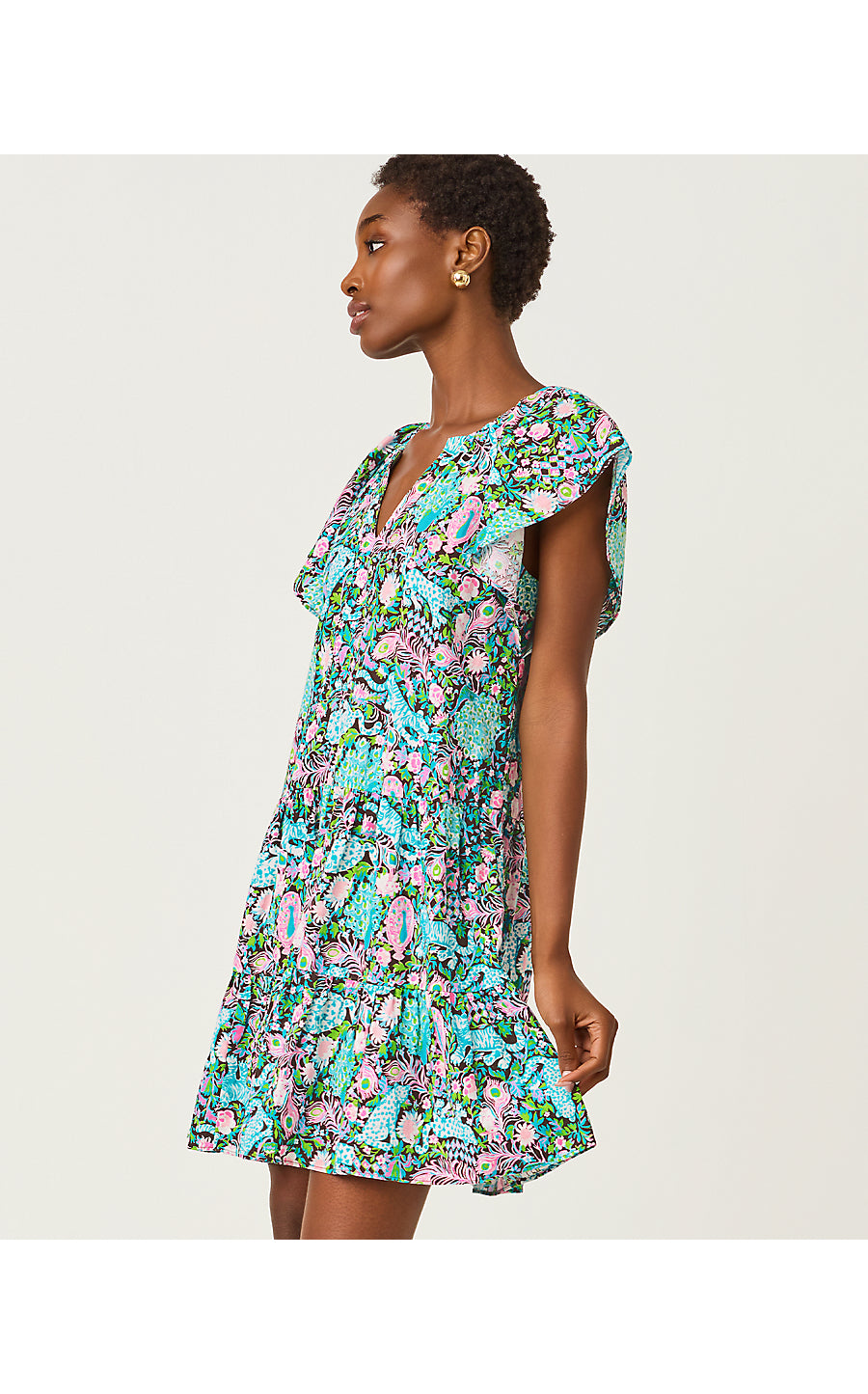 NORELLA LINEN DRESS | MULTI ROYAL ZOO