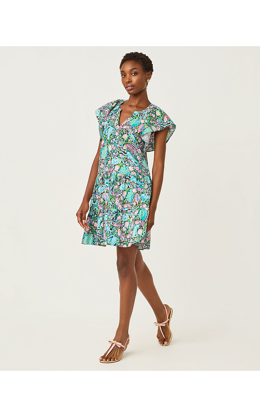 NORELLA LINEN DRESS | MULTI ROYAL ZOO