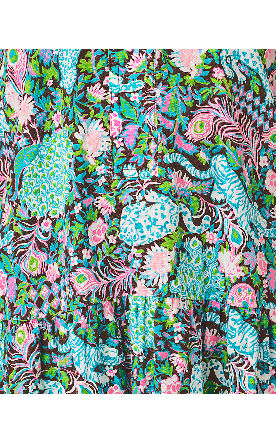 NORELLA LINEN DRESS | MULTI ROYAL ZOO
