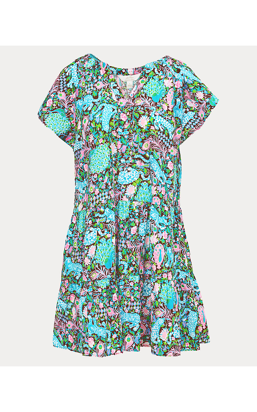 NORELLA LINEN DRESS | MULTI ROYAL ZOO