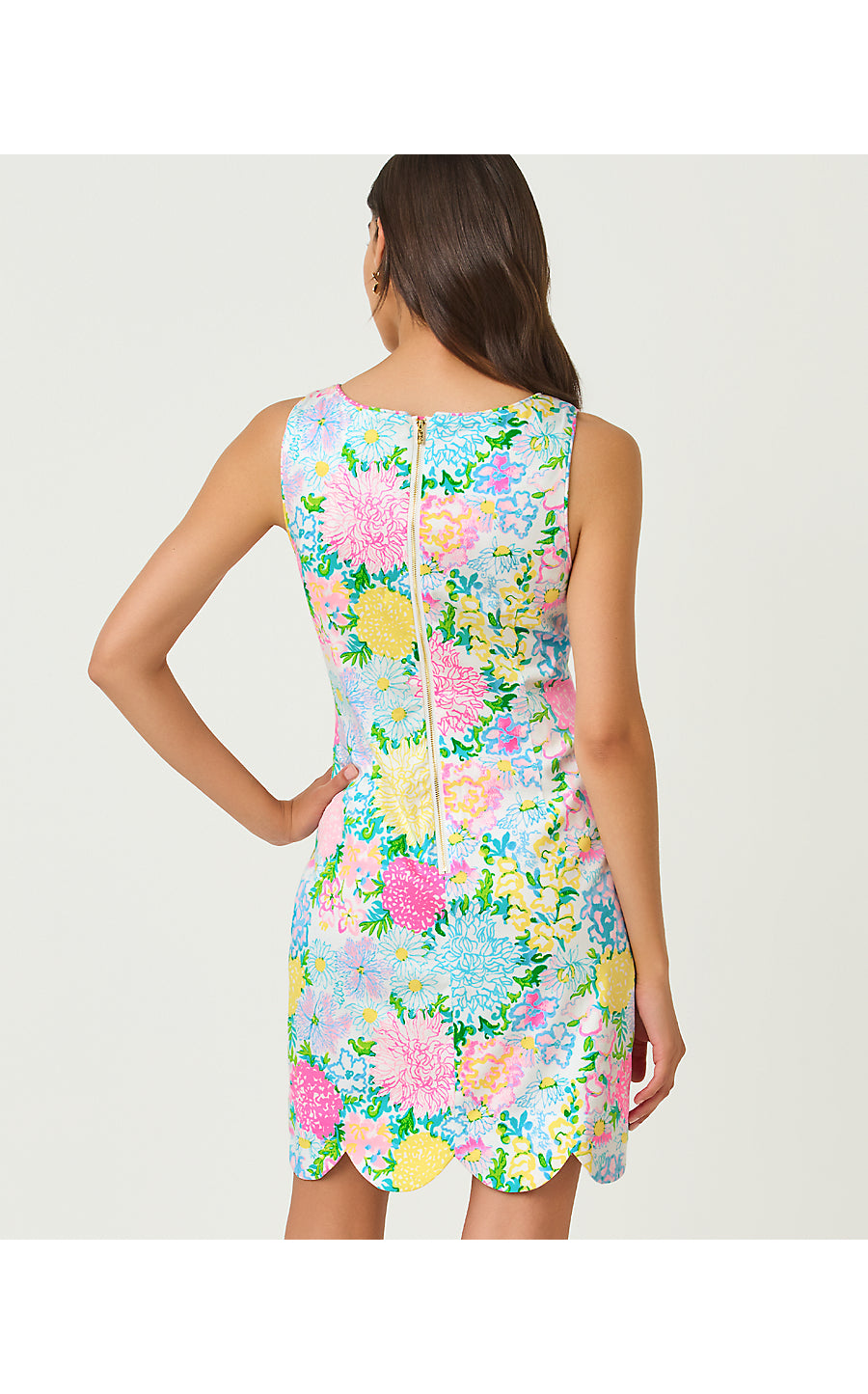 THE SCALLOP LILLY SHIFT DRESS | MULTI LILLY GARDEN