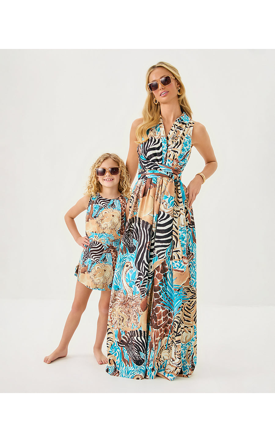 LITTLE LILLY CLASSIC SHIF | BREEZY AQUA LILLYS ZOO
