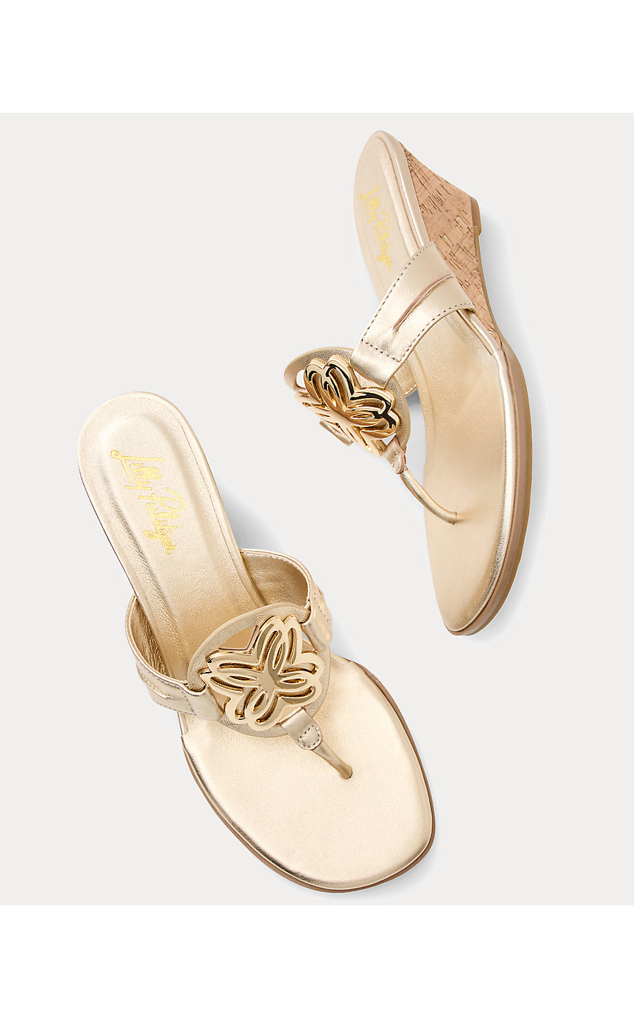 THE LILLY WEDGE | GOLD METALLIC