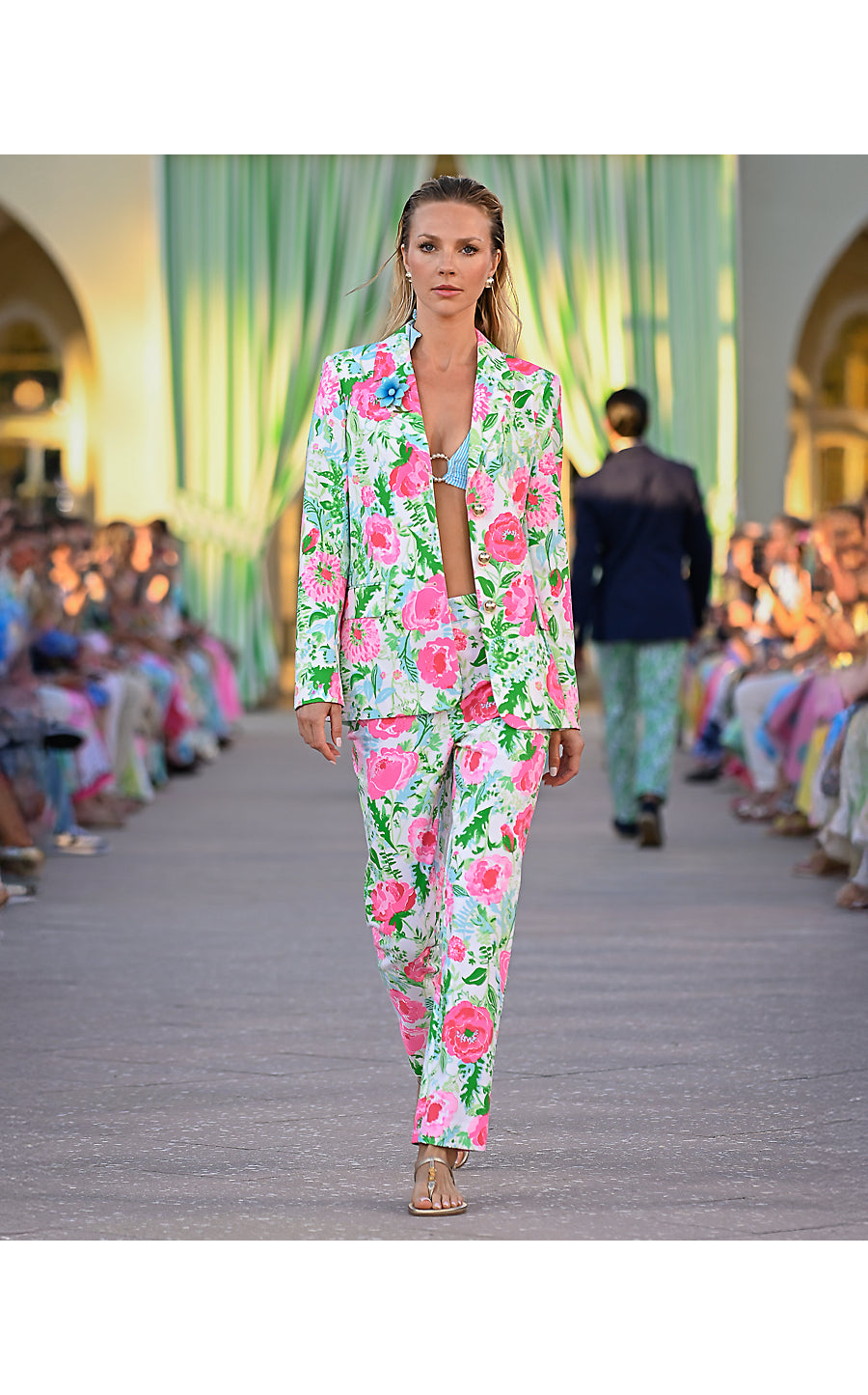 AMRYN BLAZER | MULTI POPPY PARTY