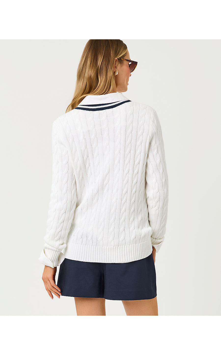 BROCKTON SWEATER | RESORT WHITE CRAB CROCHET