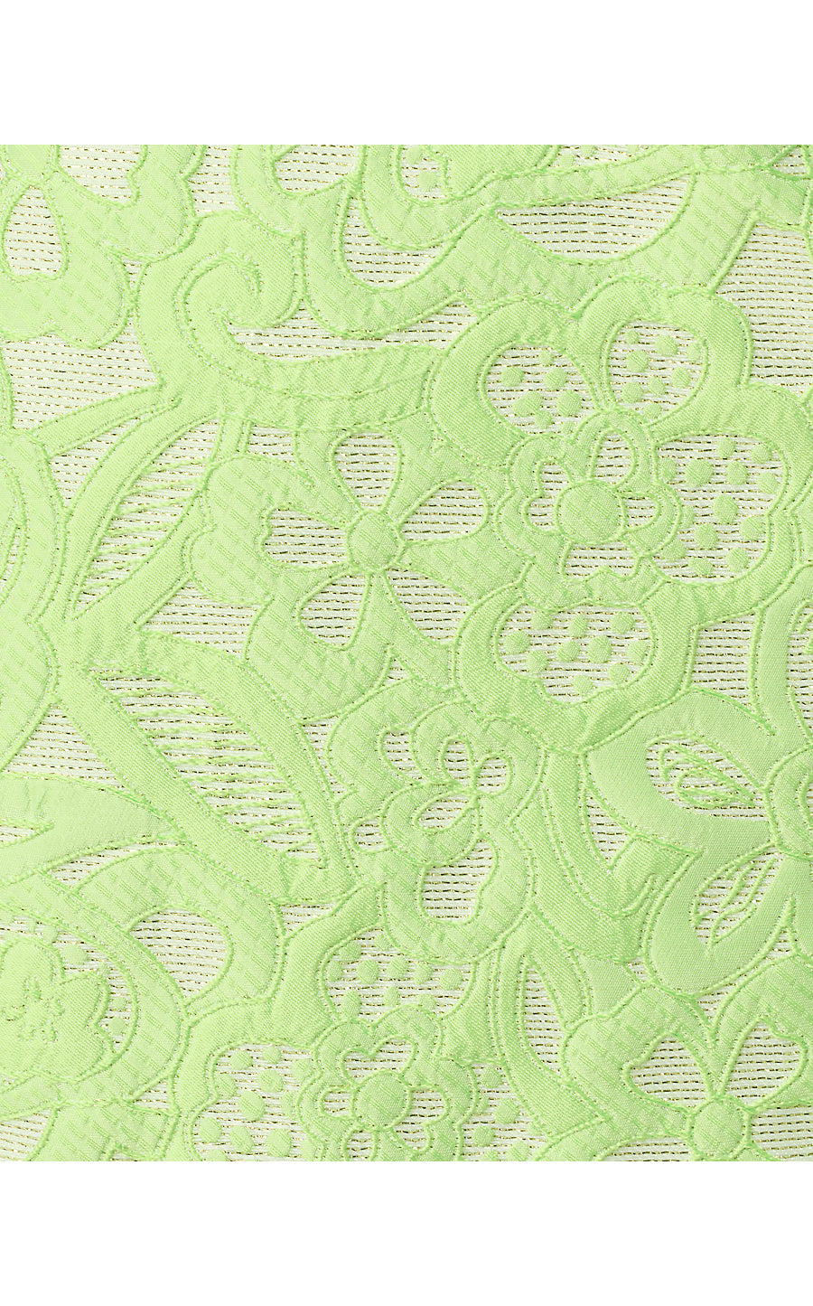 SOBEL SHIFT | PISCAHIO MARARON FLORAL CUTWORK METALLIC