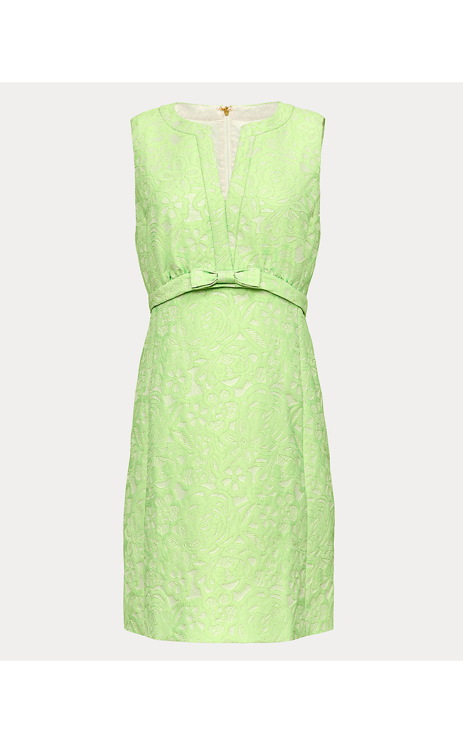 SOBEL SHIFT | PISCAHIO MARARON FLORAL CUTWORK METALLIC