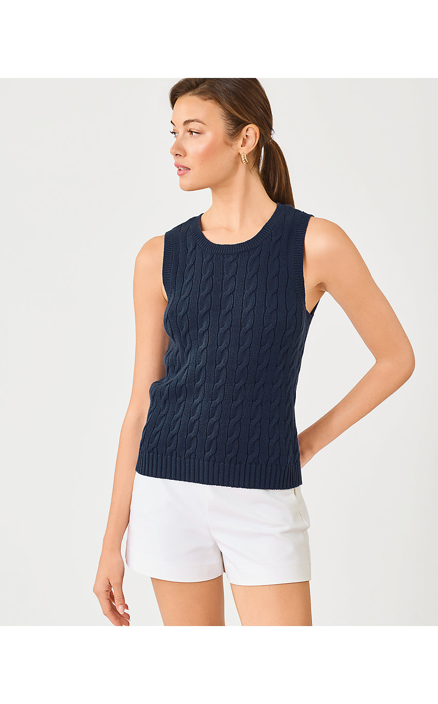 BROCKTON CREW NECK SWEATER | LOW TIDE NAVY