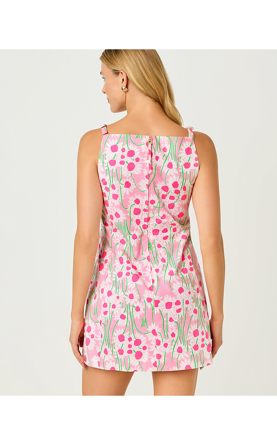 DELORES SLEEVELESS ROMPER | CONCH SHELL PINK SUNNY DAISIES