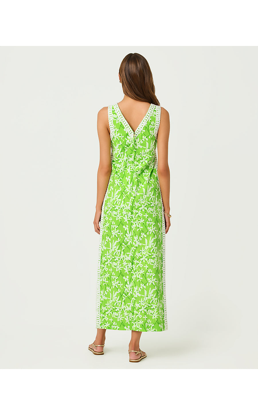TINA MAXI ROMPER | CROCODILE GREEN LISA OVERPRINT