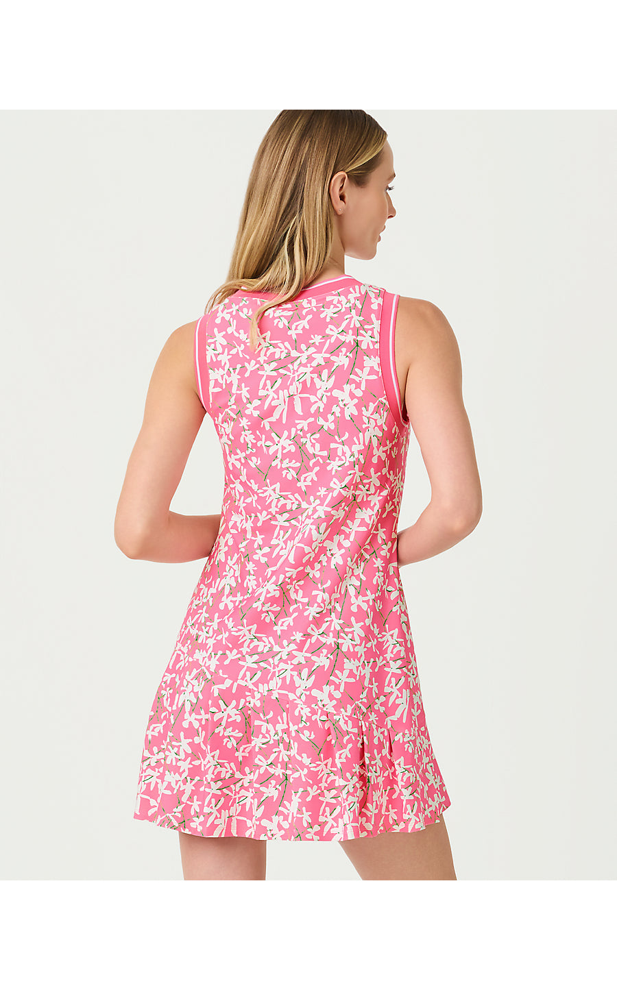 CALETA ACTIVE DRESS UPF 5 | CONFETTI PINK CROSSGRAIN LIL LIZA