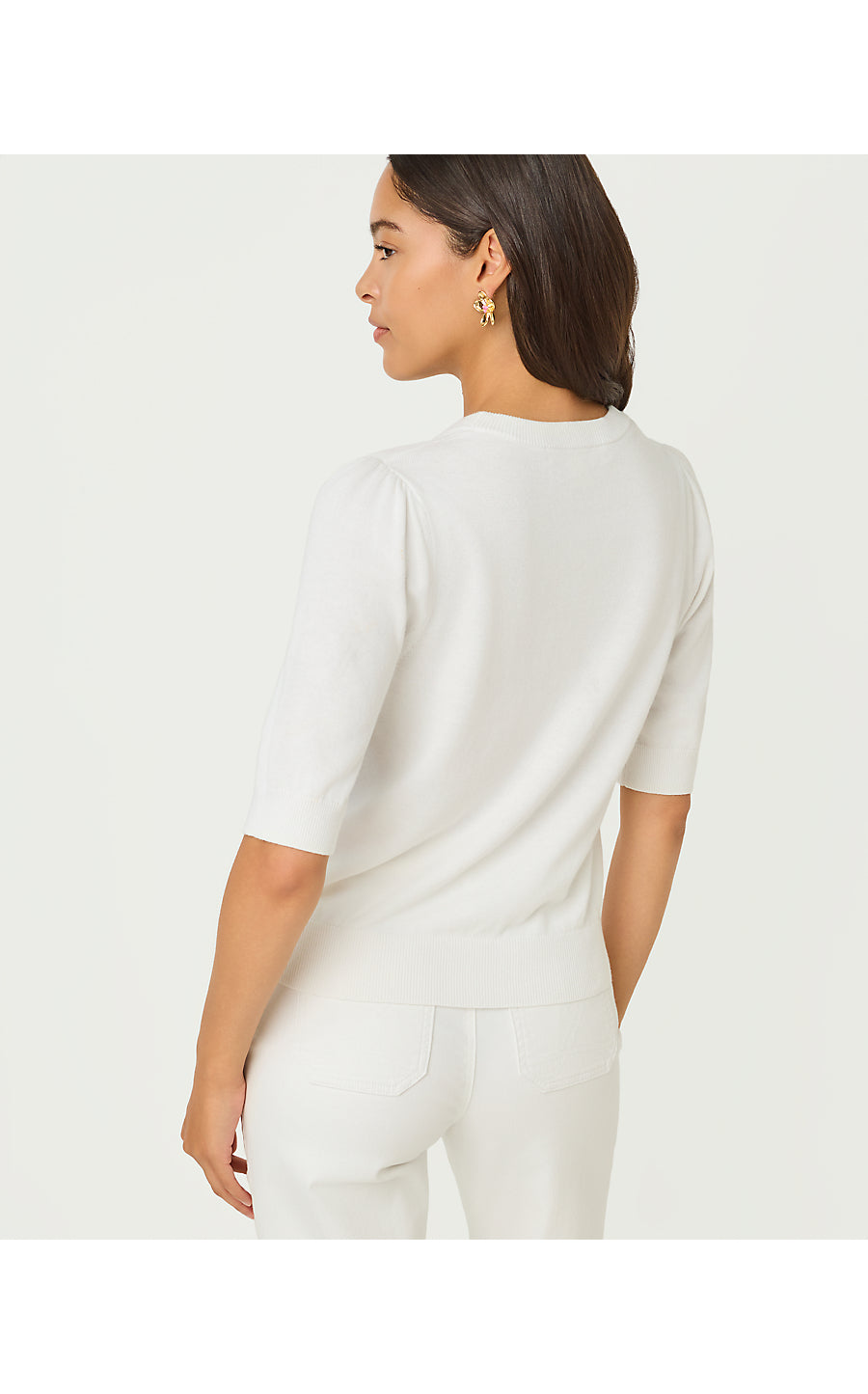 ORTON SWEATER | RESORT WHITE MARYAN ENGINEERED SWEATER