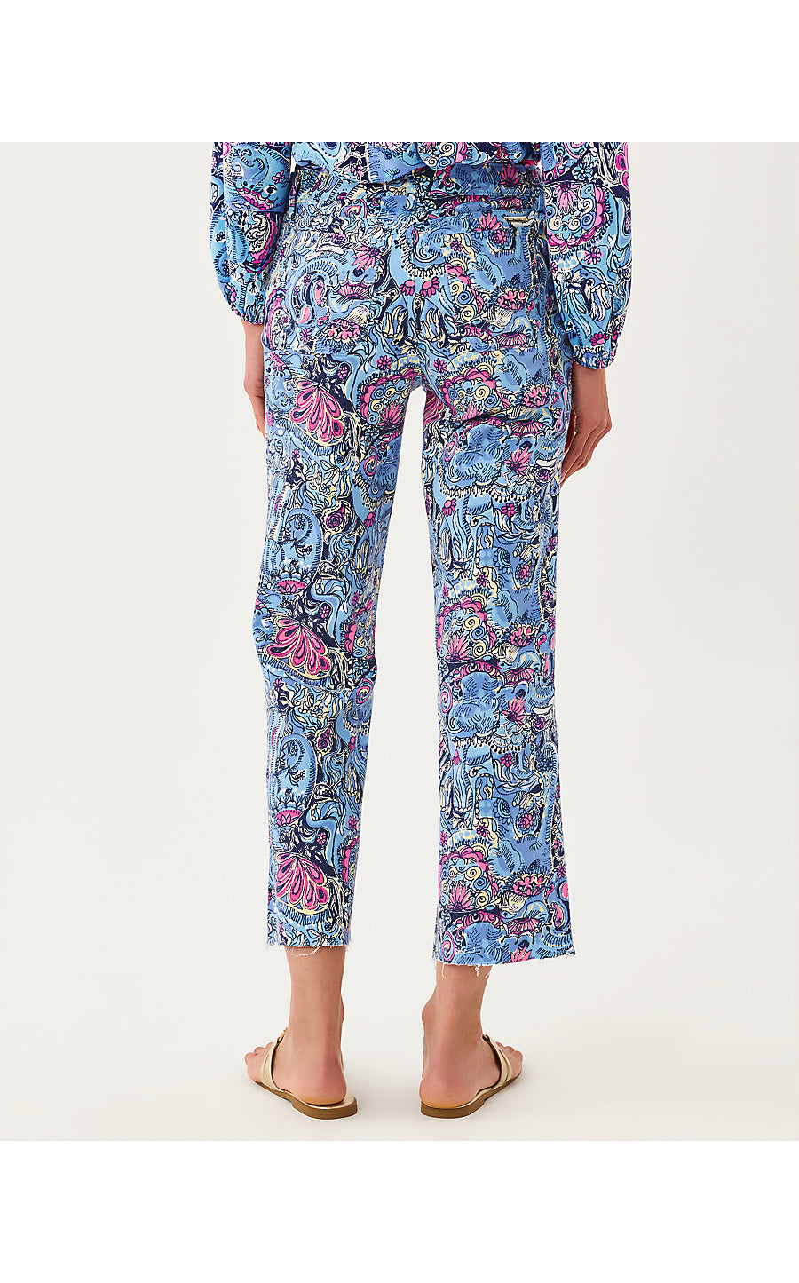HARLEEN HIGH RISE CROP JEAN | MULTI PAISLEY PARADE