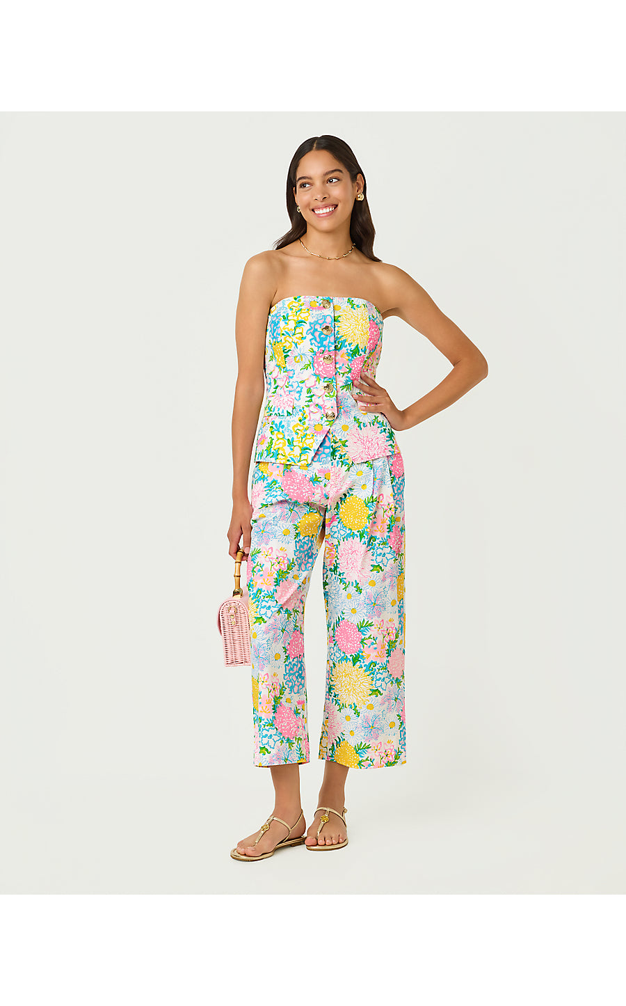 DANNEEL STRAPLESS TOP | MULTI LILLY GARDEN