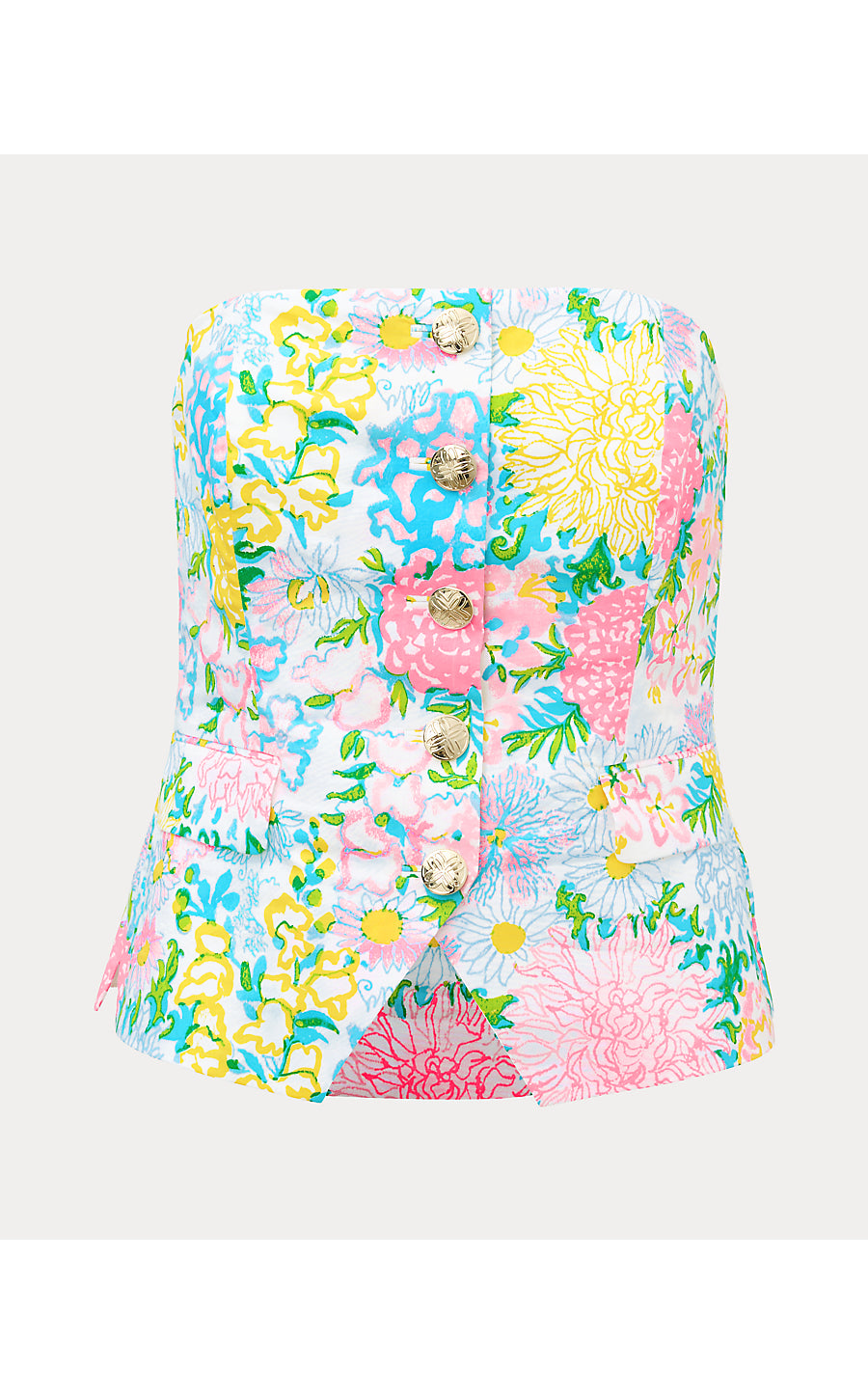 DANNEEL STRAPLESS TOP | MULTI LILLY GARDEN
