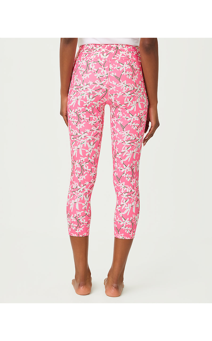 WEEKENDER HIGH RISE CROP | CONFETTI PINK CROSSGRAIN LIL LIZA