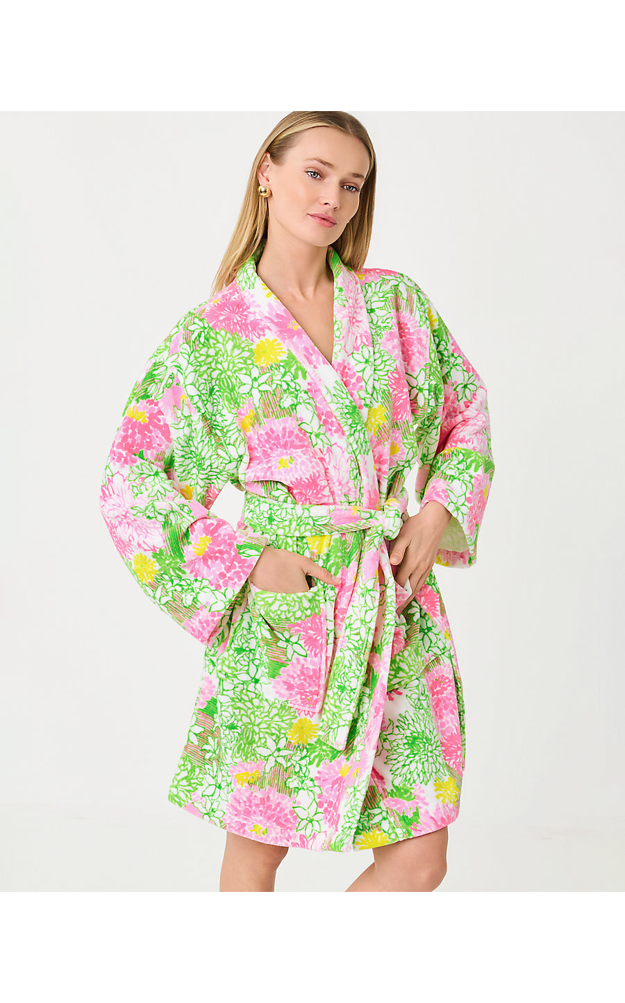 GWP TERRY ROBE  | RESORT WHITE MUM PATCH