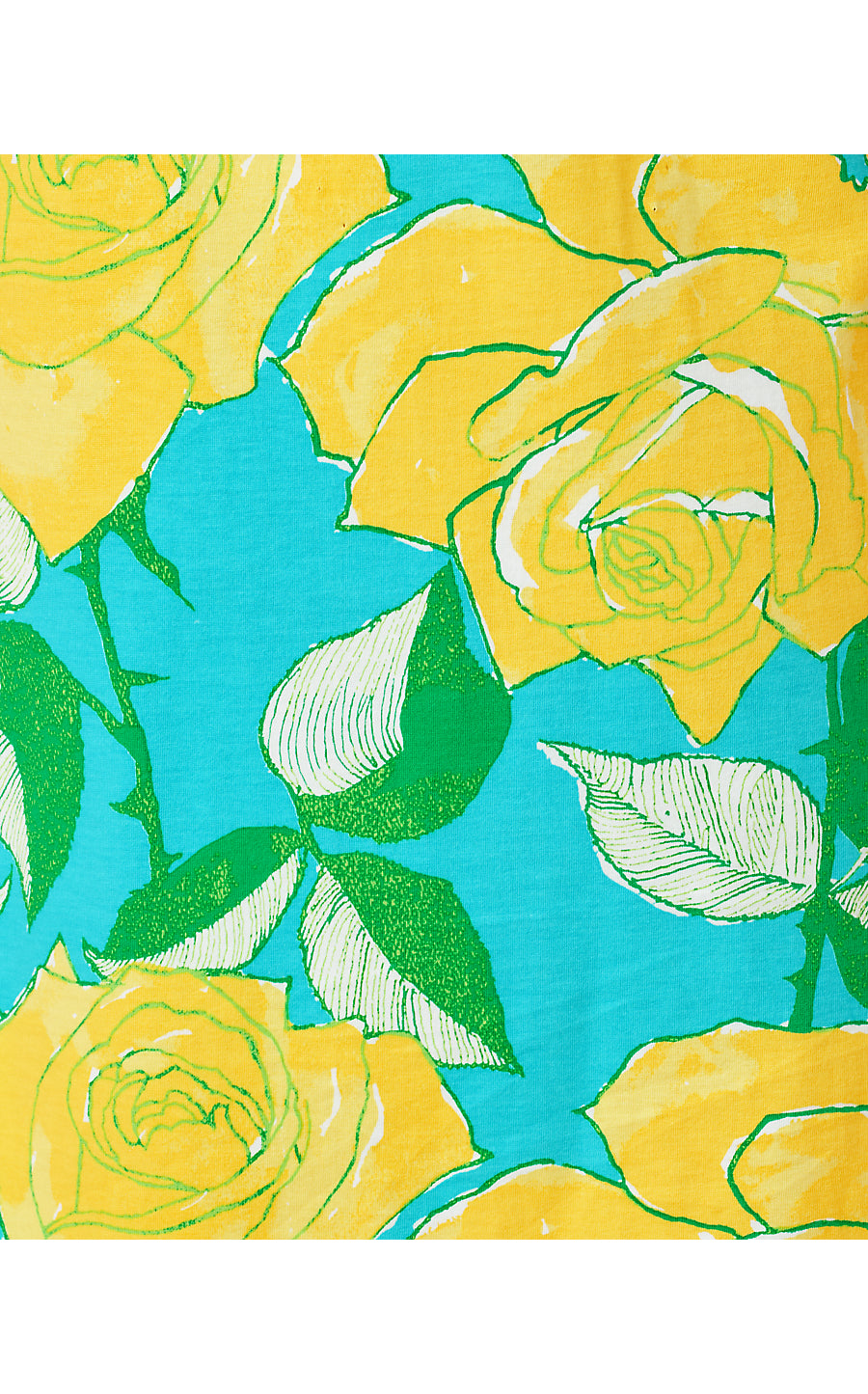 CODY SHORT SLEEVE DRESS | BLUE CURACAO ROSE BUD