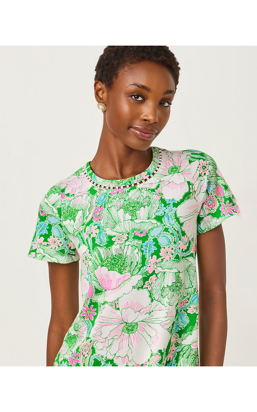 CODY SHORT SLEEVE DRESS | PUTTING GREEN POPPYLAND